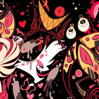 Helluva Boss and Hazbin Hotel wallpaper