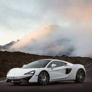 White cars 4k wallpaper