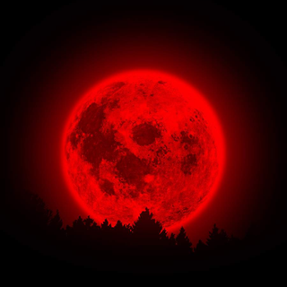 Red moon iPhone wallpaper