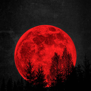 Red moon iPhone wallpaper