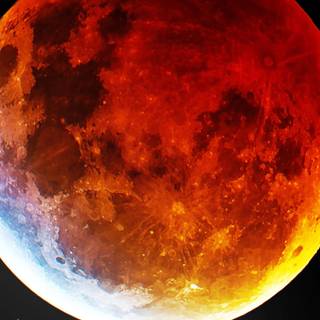 Red moon iPhone wallpaper