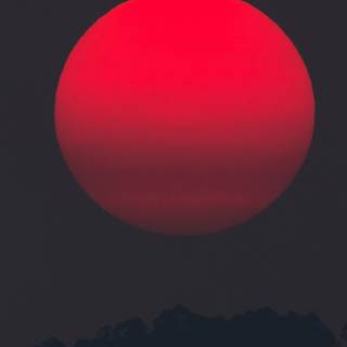 Red moon iPhone wallpaper