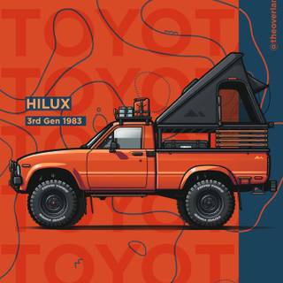 Toyota Hilux iPhone wallpaper