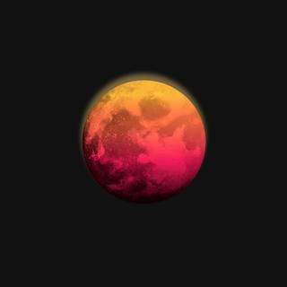 Red moon iPhone wallpaper