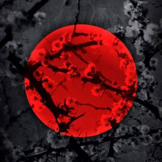 Red moon iPhone wallpaper