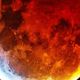 Red moon iPhone wallpaper