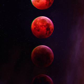 Red moon iPhone wallpaper