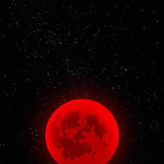 Red moon iPhone wallpaper