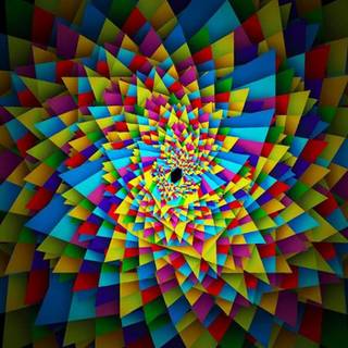 Trippy iPhone X wallpaper