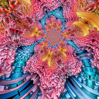 Trippy iPhone X wallpaper