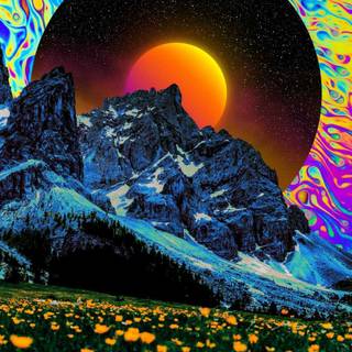 Trippy iPhone X wallpaper