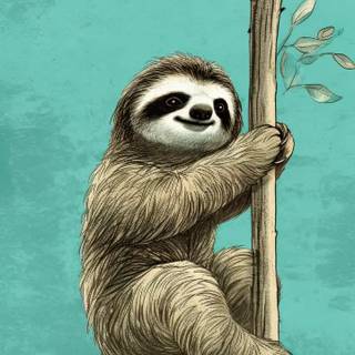 Sloth iPhone wallpaper