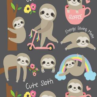 Sloth iPhone wallpaper