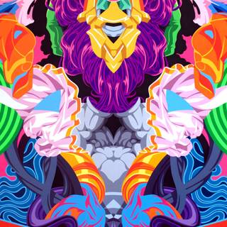 Trippy iPhone X wallpaper