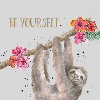 Sloth iPhone wallpaper