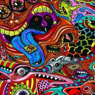 Trippy iPhone X wallpaper