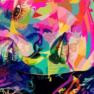 Trippy iPhone X wallpaper