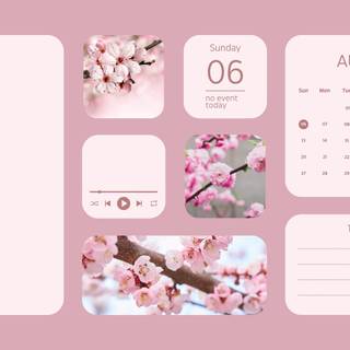 Cute pink PC wallpaper