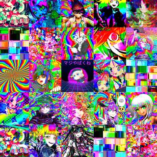 Glitchcore anime wallpaper