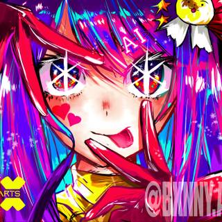 Glitchcore anime wallpaper