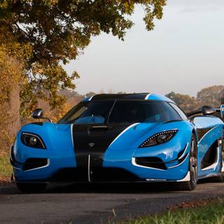 Koenigsegg Agera R blue wallpaper