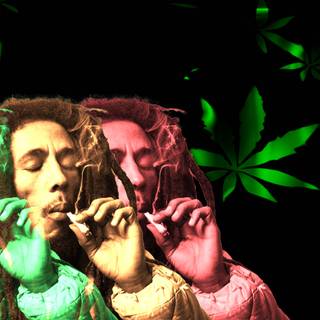 Bob Marley weed wallpaper