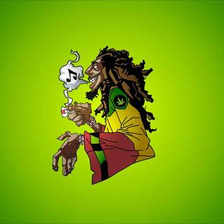 Bob Marley weed wallpaper