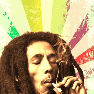 Bob Marley weed wallpaper