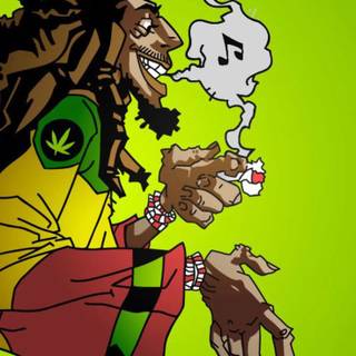Bob Marley weed wallpaper