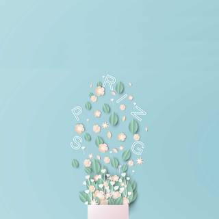 Spring aesthetic computer wallpaper