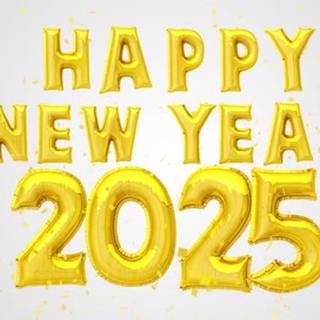 New Year 2025 gold wallpaper