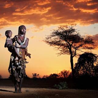 African mother wallpaper