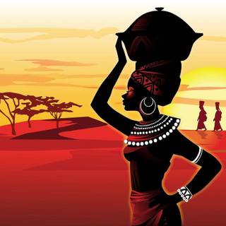 African mother wallpaper