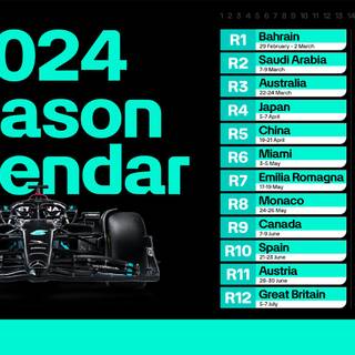 F1 calendar 2024 wallpaper
