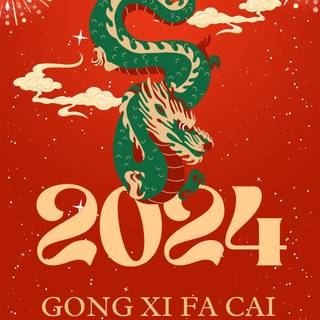 Gong Xi Fa Cai 2024 wallpaper