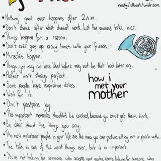 How I Met Your Mother quotes wallpaper