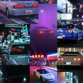 Cars collage wallpaper