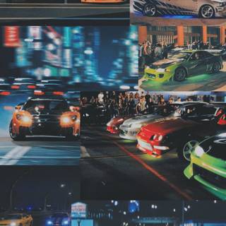Cars collage wallpaper