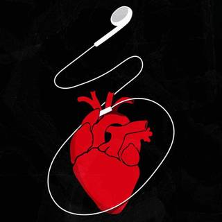 Heart music wallpaper