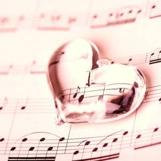 Heart music wallpaper