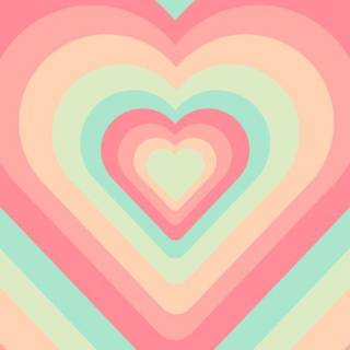 Pastel hearts wallpaper