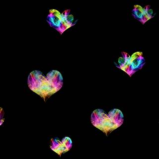 Pastel hearts wallpaper