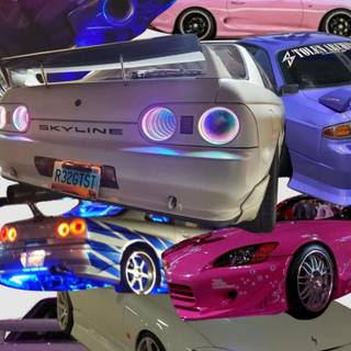 Cars collage wallpaper