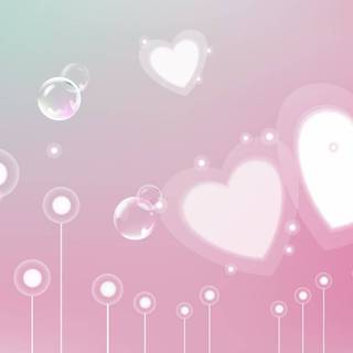 Pastel hearts wallpaper