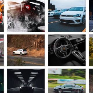 Cars collage wallpaper