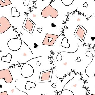 Pastel hearts wallpaper