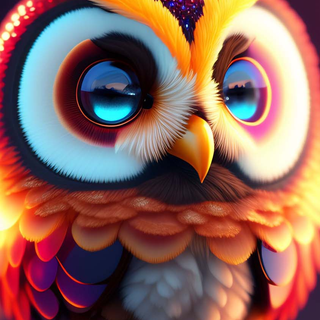 Owl phone AI wallpaper