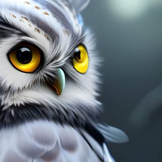 Owl phone AI wallpaper