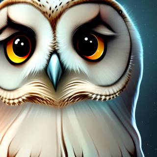 Owl phone AI wallpaper