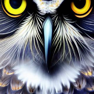 Owl phone AI wallpaper